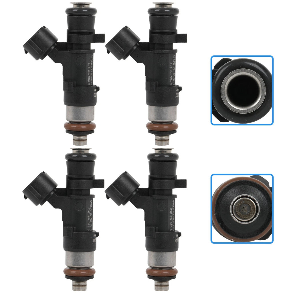 Set of 4 Fuel Injectors for Fiat 500 (2012–2015) L4 1.4L SOHC