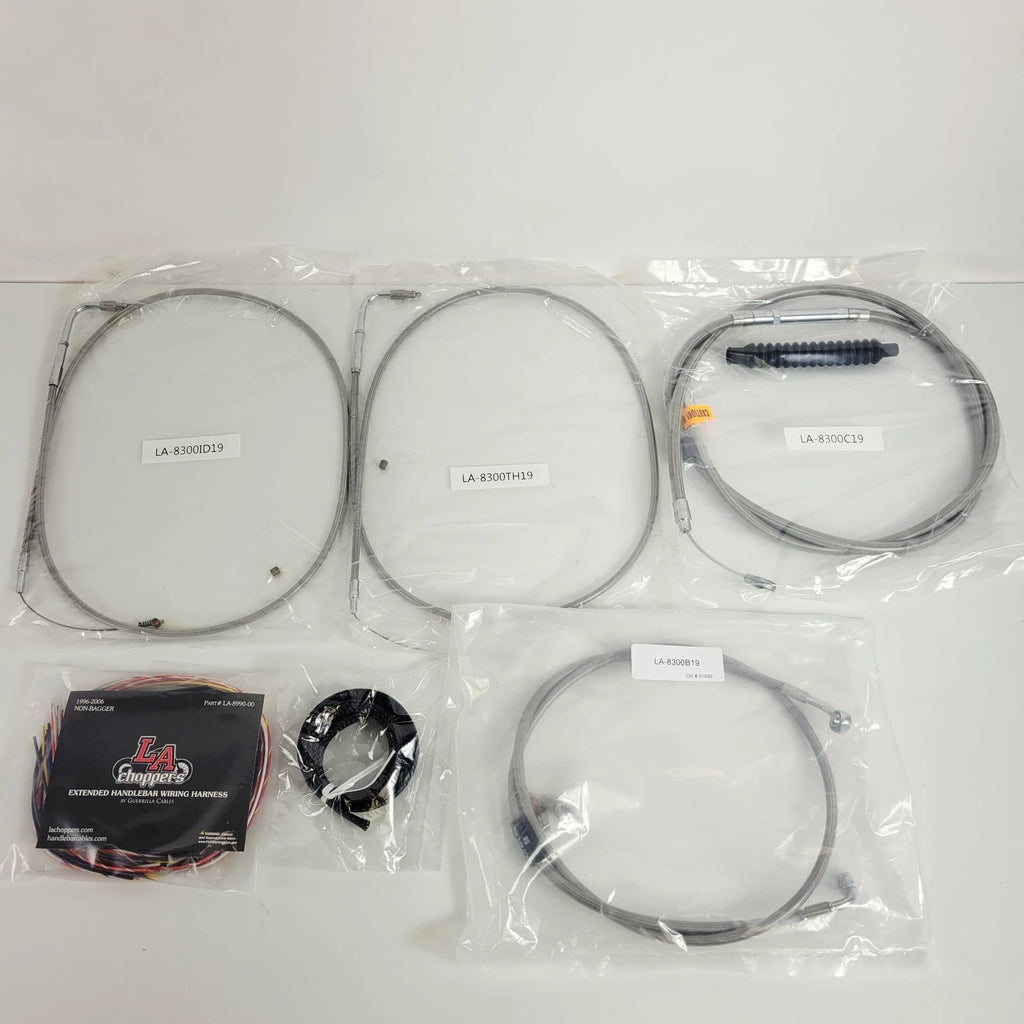 Complete Black Brake Line Kit for Harley XL (1999–2003)