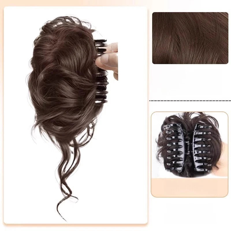 Handmade Hair Tie Claw Clip for Thick Hair Bun Styling Tool