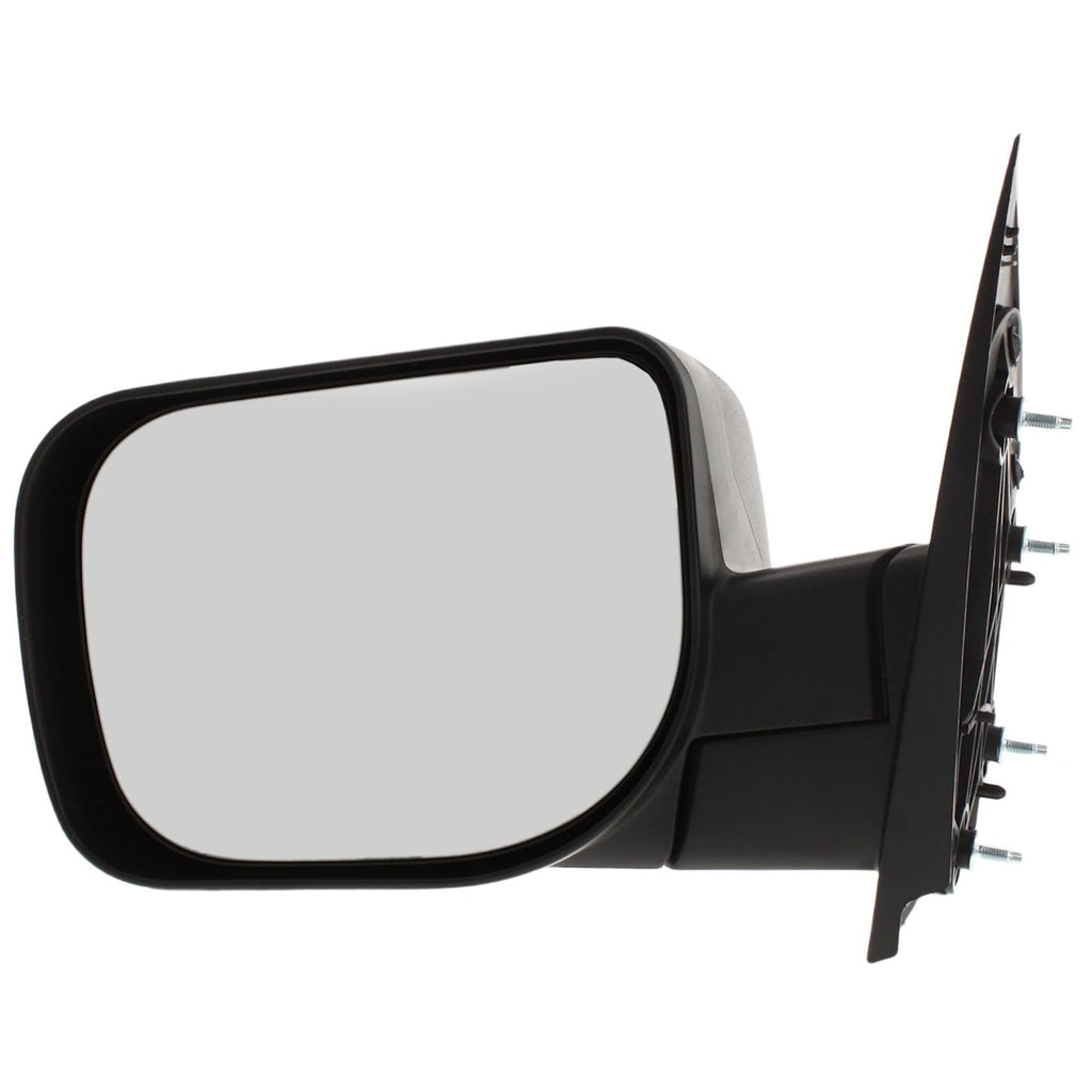 Manual Mirror for Nissan Titan (2004–2015) Left Textured Black Folding