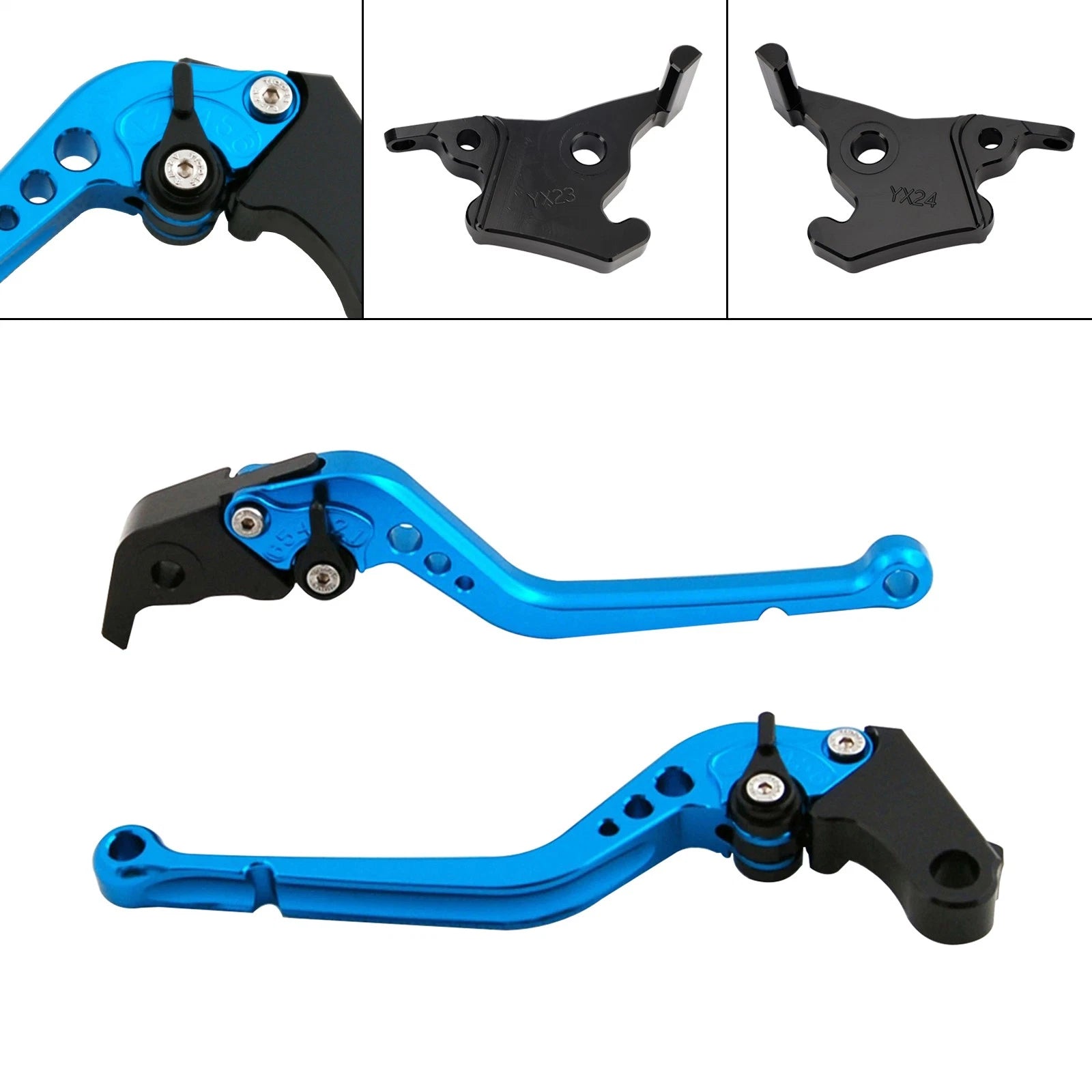 Long Clutch Brake Lever for Yamaha XMAX 300 (2023–2025) Blue