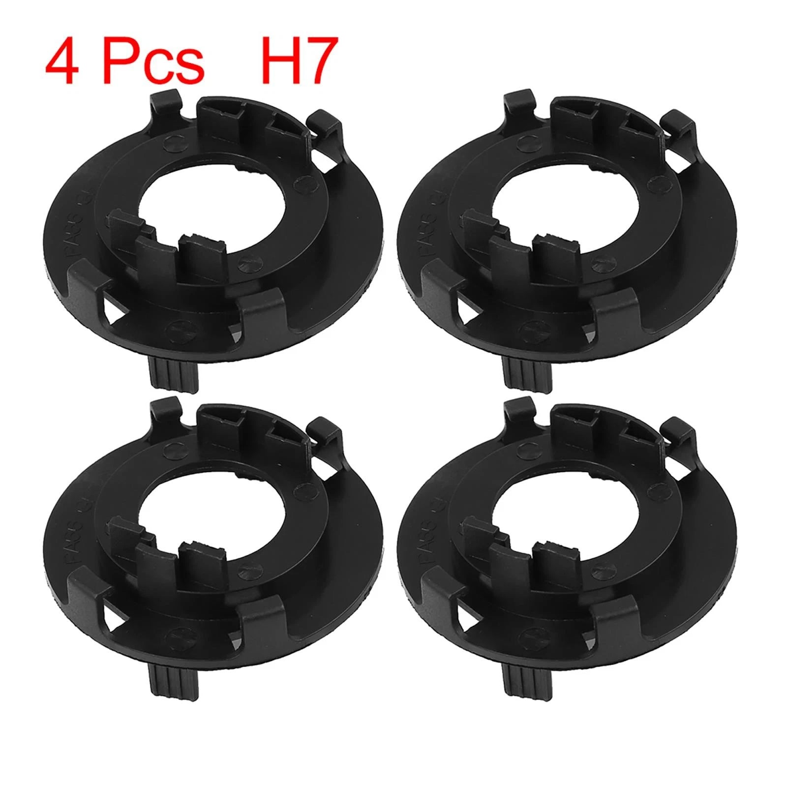 Set of 4 H7 LED Headlight Adapter Bases for Hyundai Mistra 