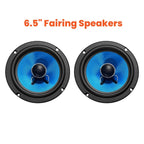 6.5" Fairing Speakers for Harley Touring Electra Street Road Glide CVO (1988–2024)