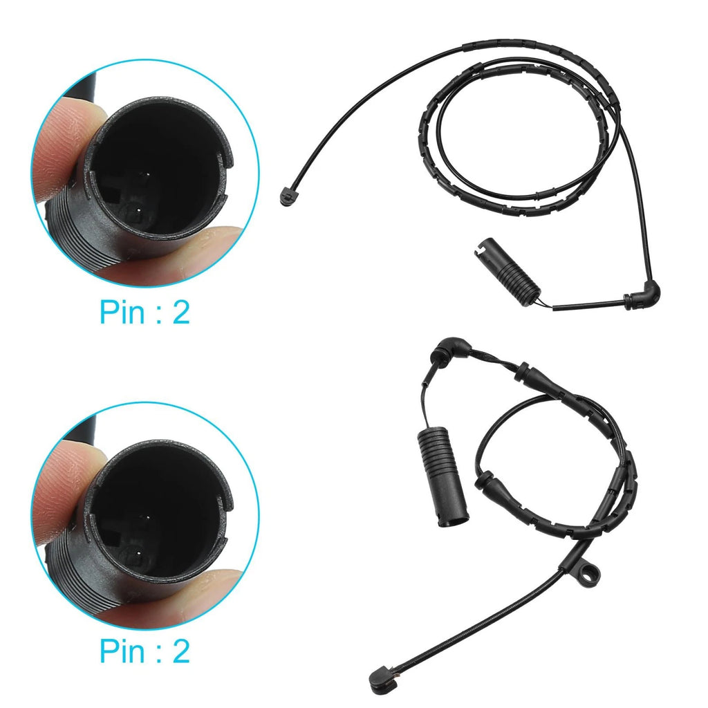 2X Brake Pad Wear Sensor for BMW 330xi 325xi 330i 330Ci (2001–2006)
