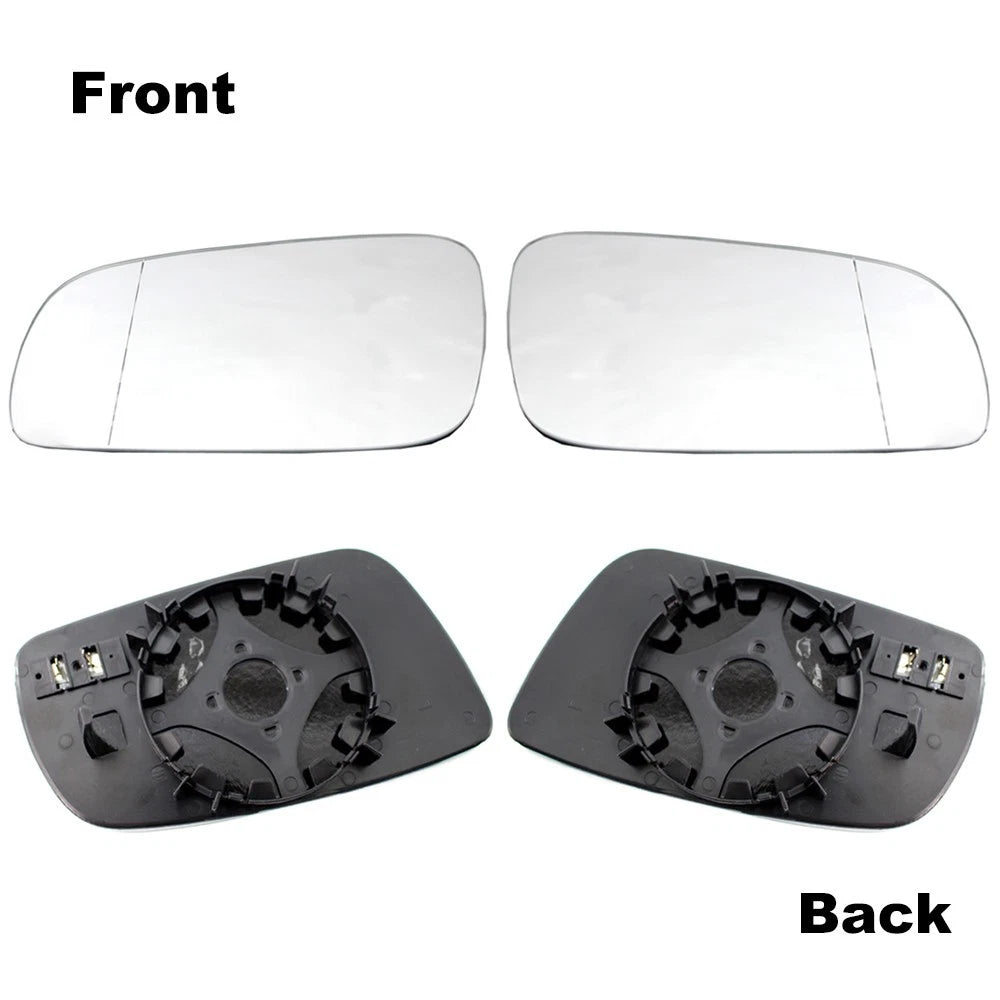2X Chrome Heated Door Side Wing Mirror Glass for VW Passat Variant (1997–2000)
