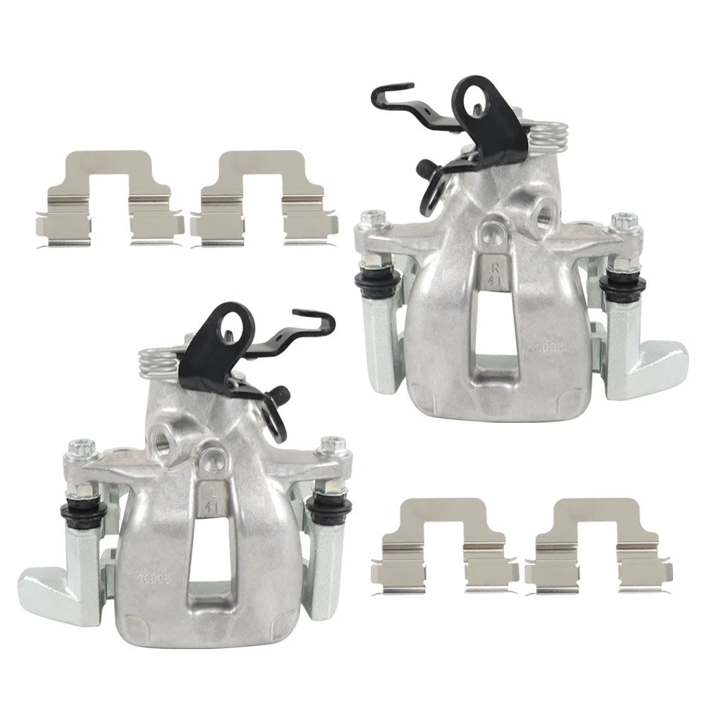 2X Rear Brake Calipers with Bracket for Audi Volkswagen (2006–2010)