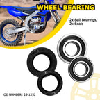 Set of 2 Rear Wheel Bearings Seals for Yamaha YZ450FX (2016–2018) 25-1252 EXV