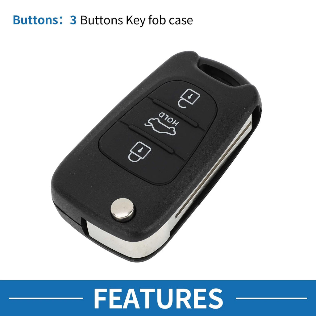 3 Buttons Keyless Entry Remote Key Fob Shell Case for Hyundai I20 I30 I35