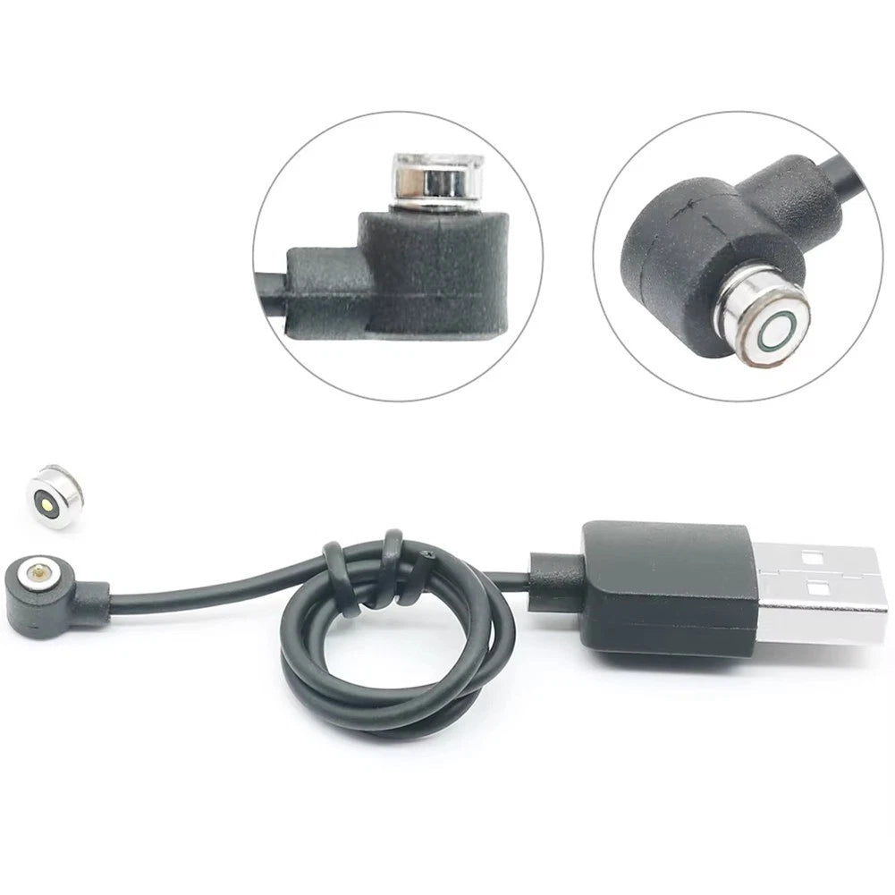 Magnetic Charging Cable MCK2 Male to USB for 12V Devices (Black)