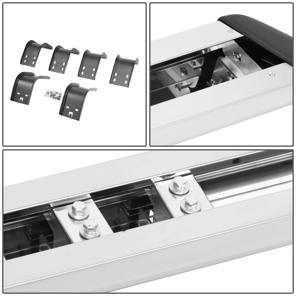Set of 2 Chrome Side Step Bars for Dodge Ram Extended/Quad Cab (2009–2022)