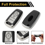 TPU Silicone Key Fob Shell Cover Case for Ford Mondeo (3 Buttons)