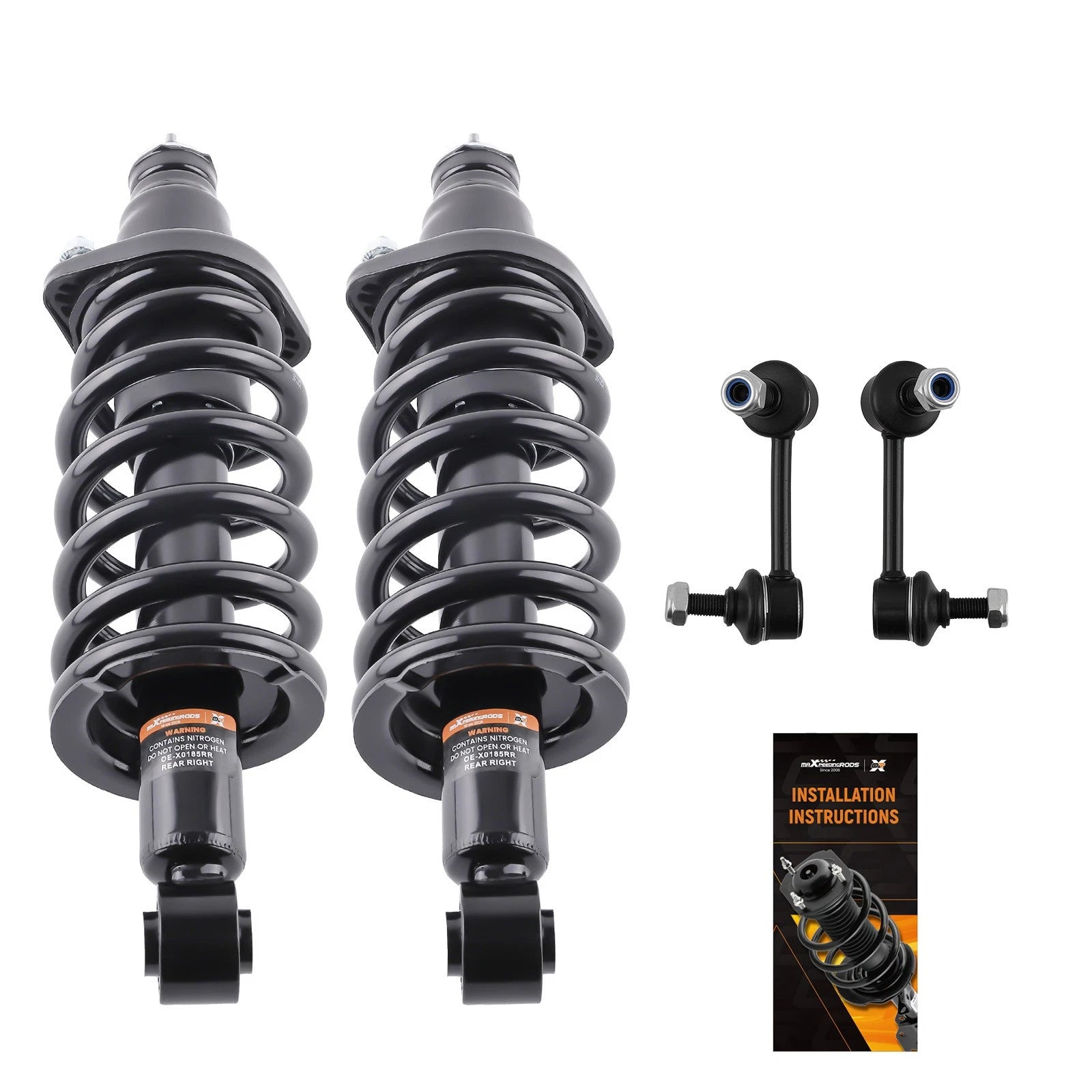 Rear Struts w/Coil Spring Sway Bar Links Kit for 2002-2006 Honda CR-V 171380R