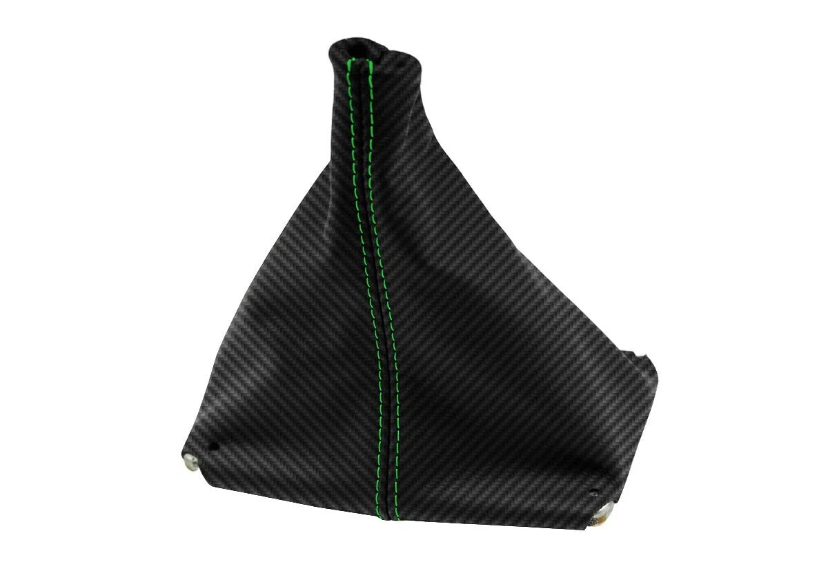 Manual Shift Boot for Chevrolet Camaro (1982–1992) Carbon Fiber Green Stitch