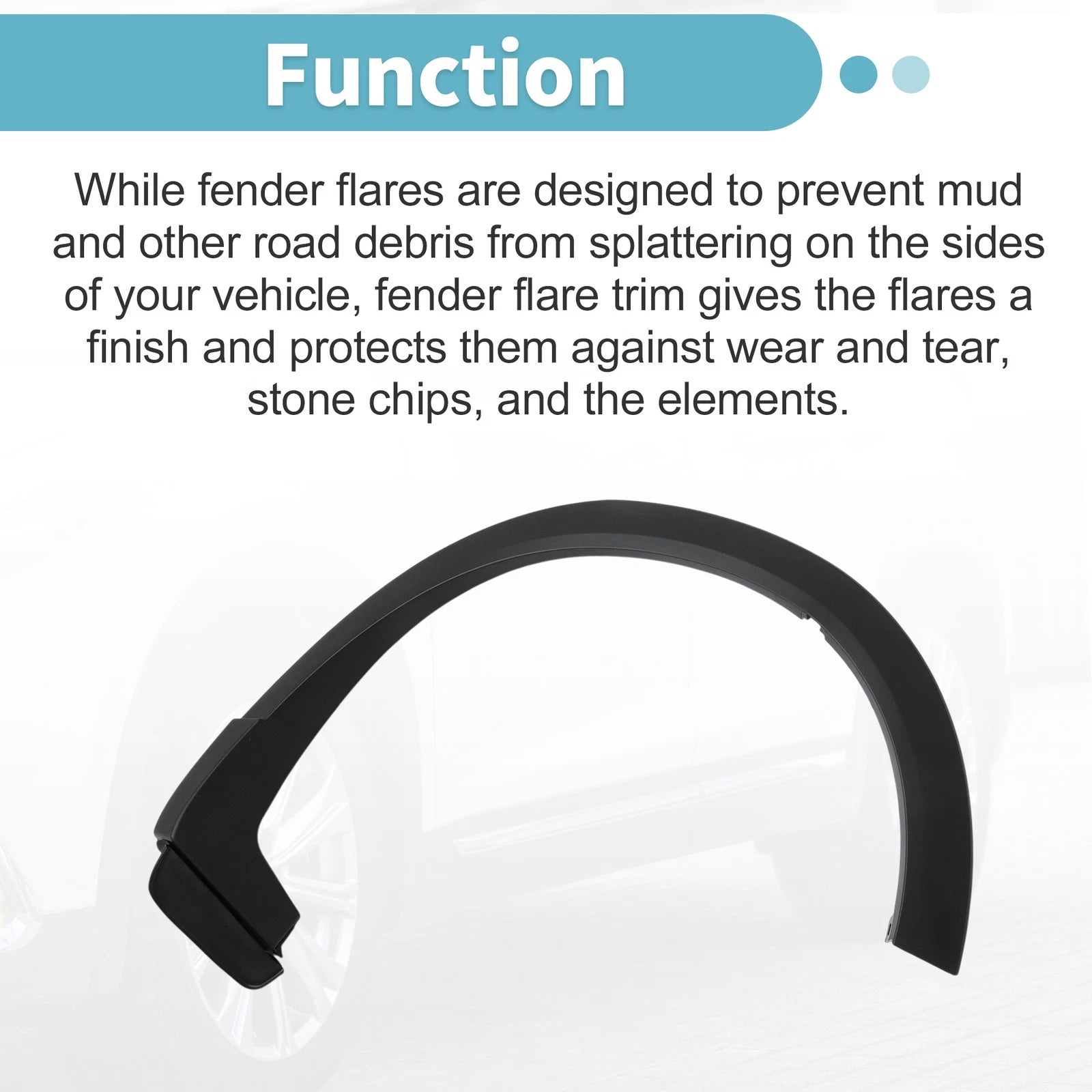 Rear Left Wheel Flare Trim for Mazda CX-9 (2016–2023) TK48-51-W50F