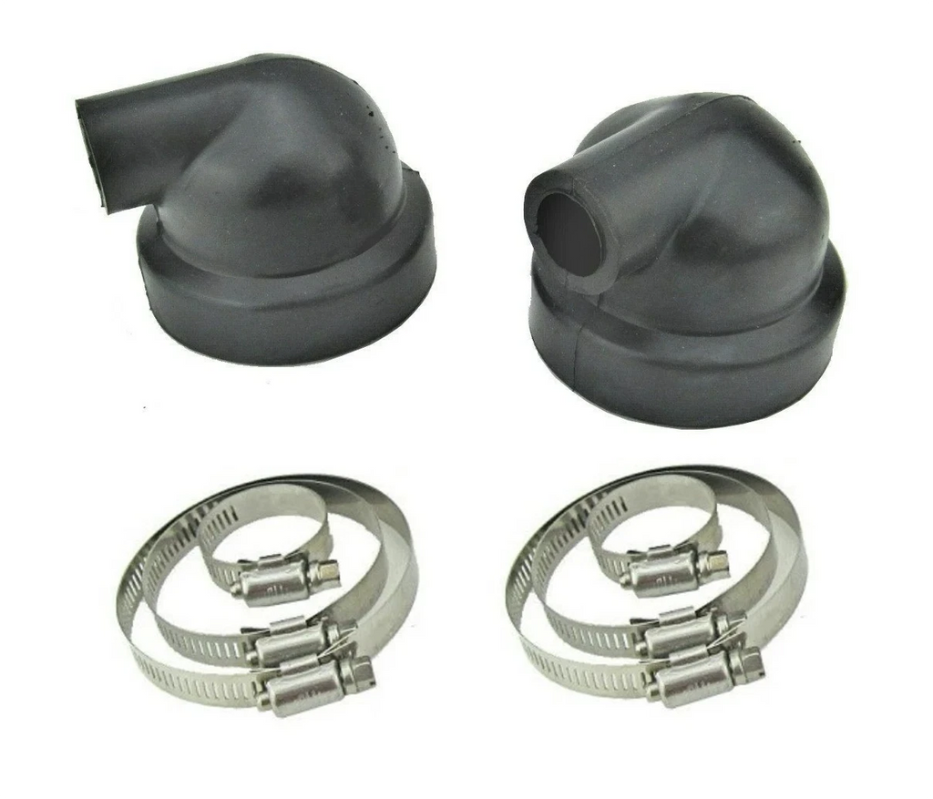 Set of 2 Heat Exchanger End Caps for Volvo Penta MD 2030 (Replacement 3580326, 145536370)