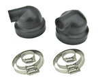 Set of 2 Heat Exchanger End Caps for Volvo Penta MD 2030 (Replacement 3580326, 145536370)