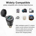 Dual USB Charger / DIN-Plug Socket Adapter for Motorcycle Accessories