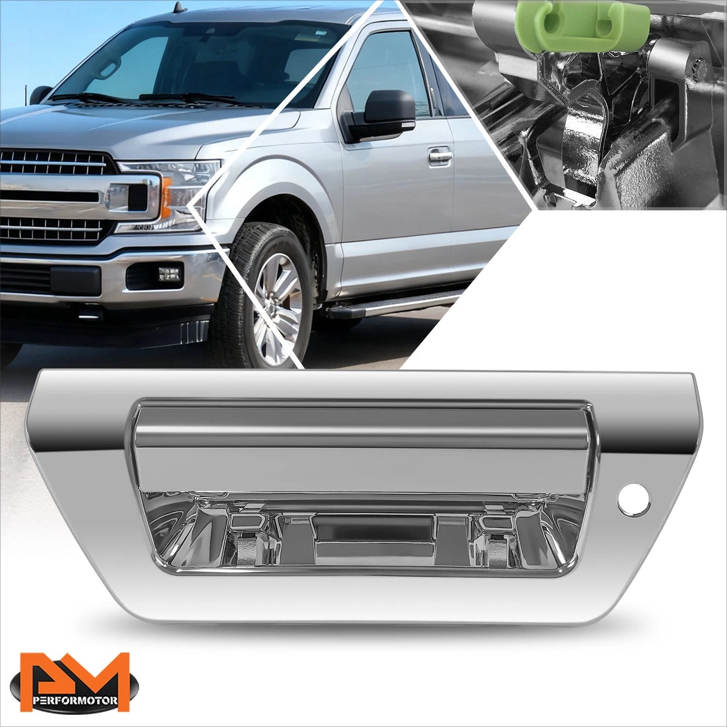 Chrome Rear Door Tailgate Liftgate Handle for Ford F-150 (2015–2020)