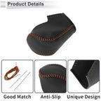 Gear Shift Knob Cover for BMW 3 Series (2004–2012) Black Brown Faux Leather