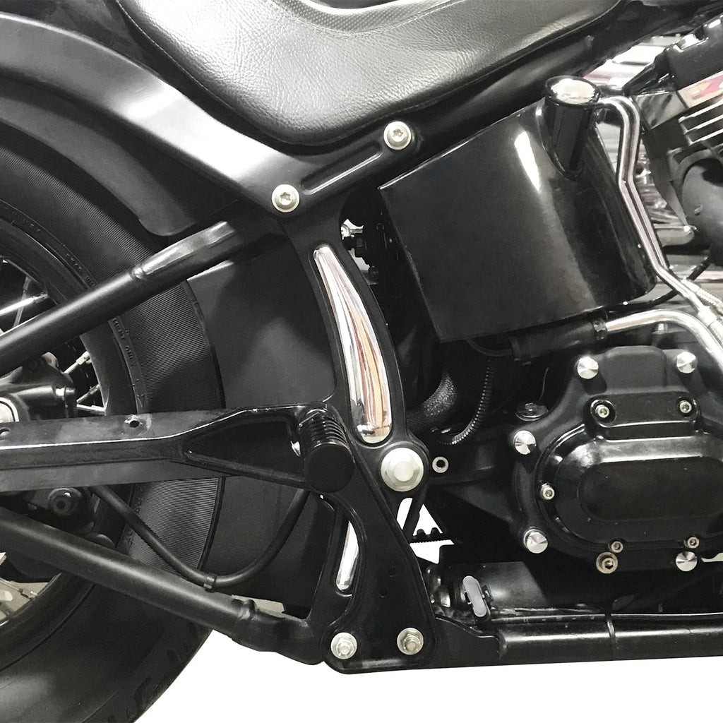 Set of 4 Chrome Frame Inserts for Harley Davidson Softail Deluxe Slim (2008–2017)