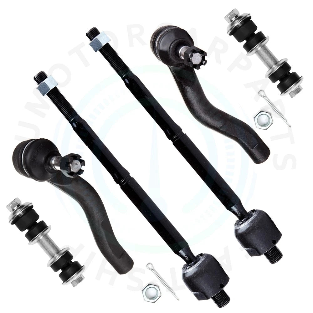 6X Front Inner Outer Tie Rod Sway Bar Link for Toyota Echo (2000–2005)