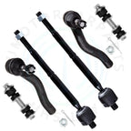 6X Front Inner Outer Tie Rod Sway Bar Link for Toyota Echo (2000–2005)