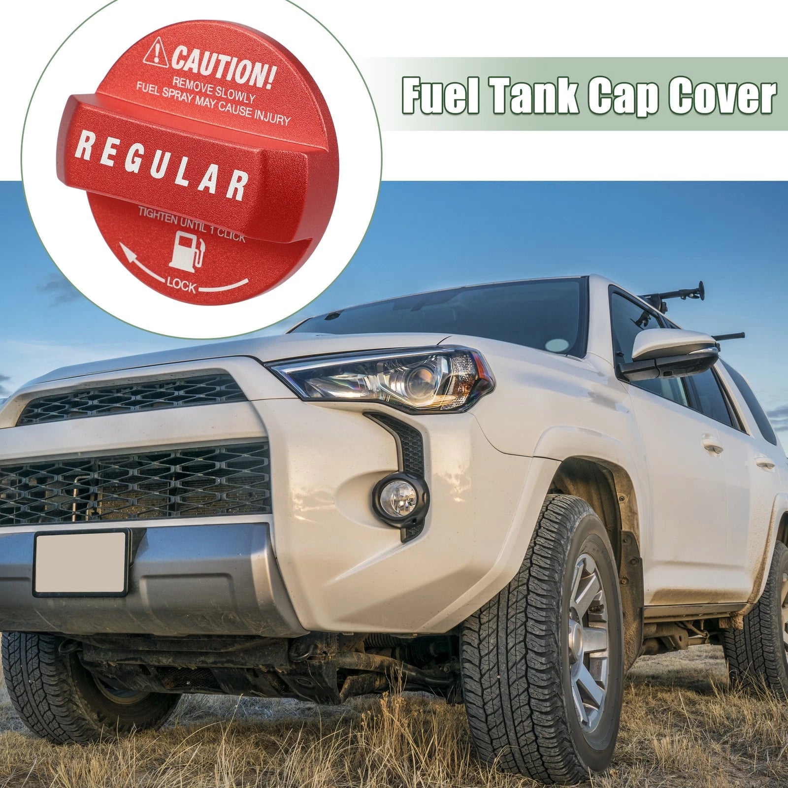 Fuel Tank Cap Cover for Toyota (Red)