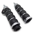 2X Black 22mm Spike Handlebar Grips Rubber Throttle Boss for Honda Yamaha