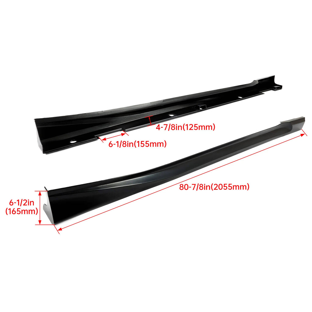 Add-on Side Skirts Extensions for Honda Accord 4 Door (2018–2022)