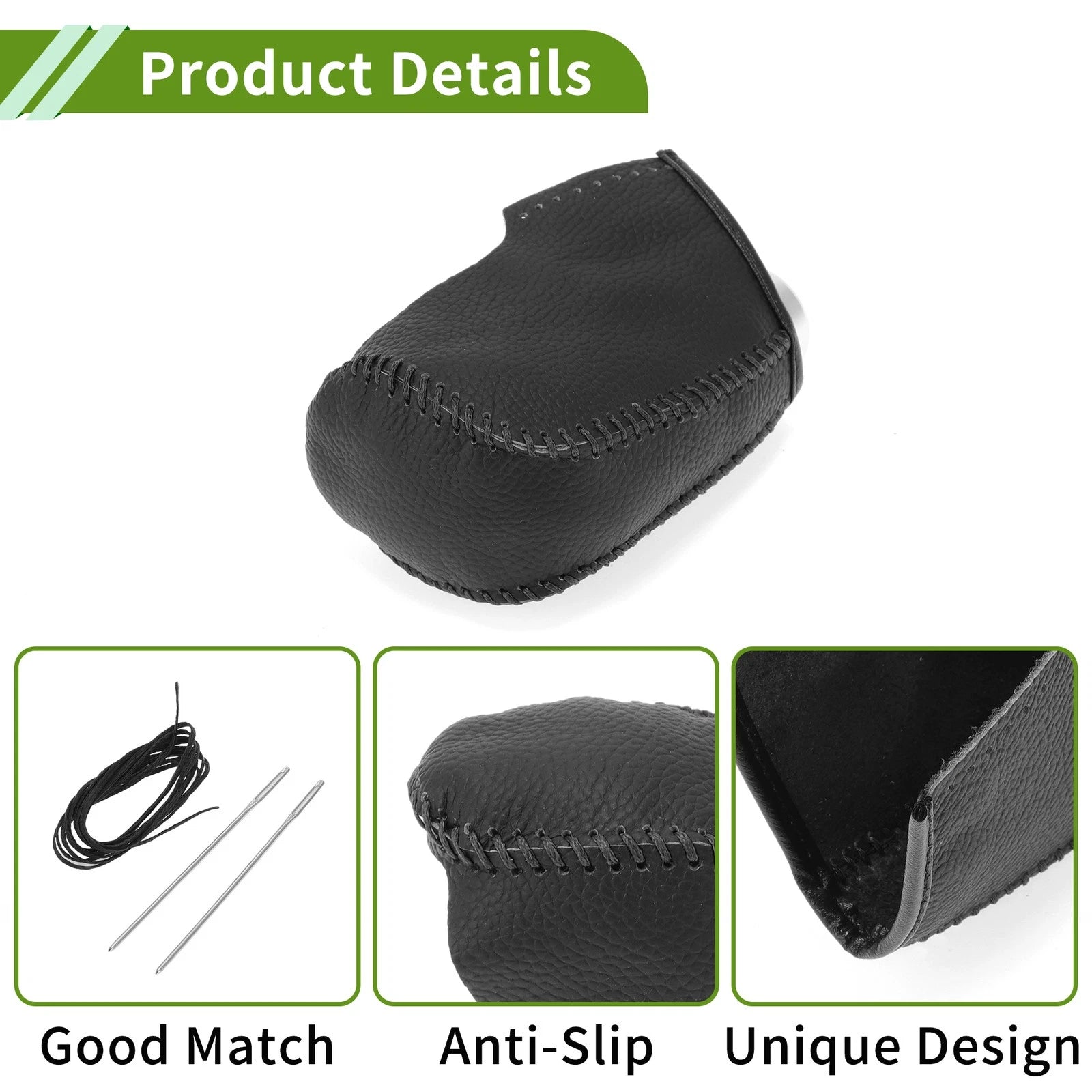1 Pc Gear Shift Knob Cover for Nissan Altima (2013–2018) Pebbled Black