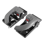 2X Interior Door Handle Black Gray for Hyundai Tucson (2005–2009)