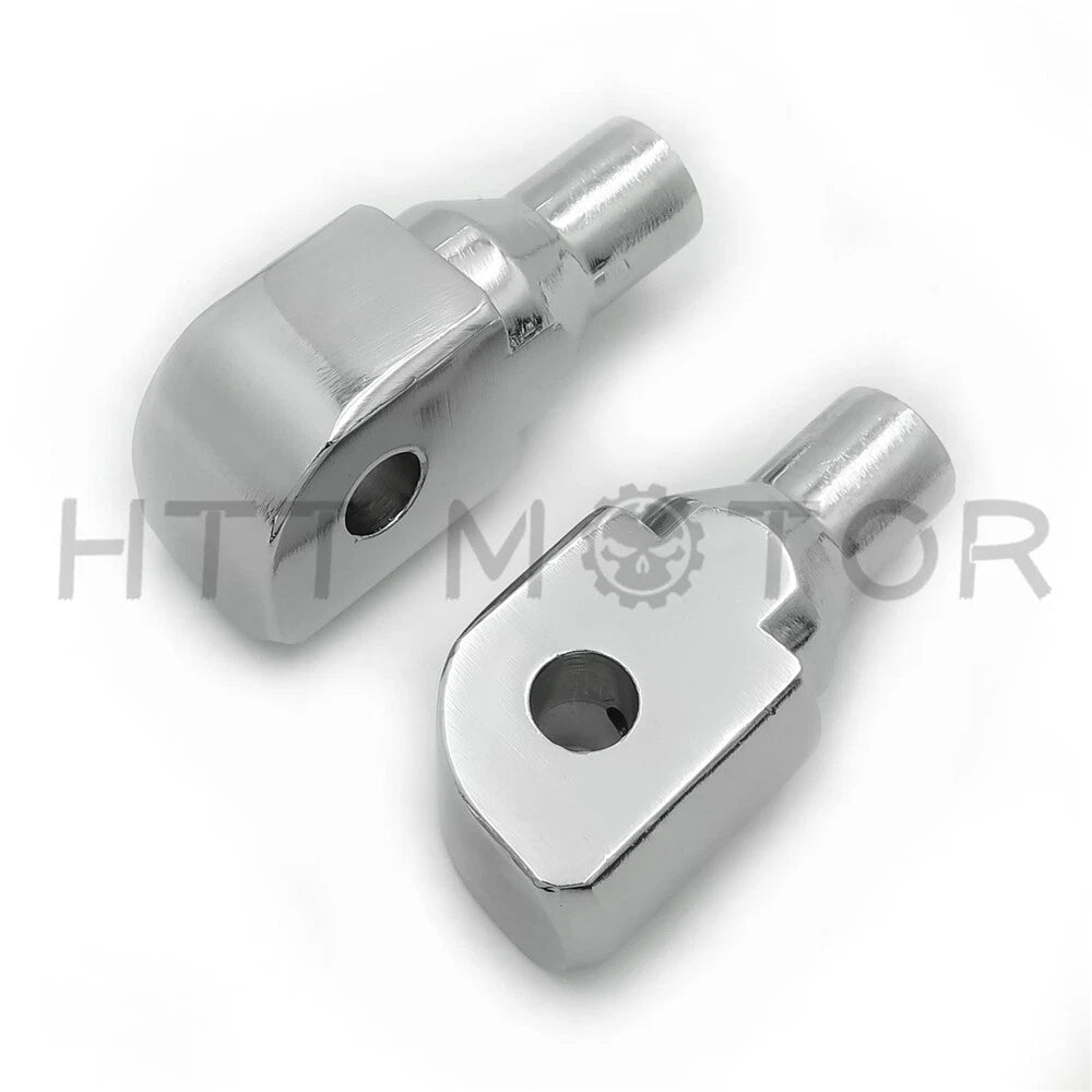 Chrome Footpeg Adapter for Harley Softail Fat Boy FLFB & Fat Bob FXF (2018–2023)