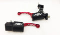 ASV F3 Shorty Front Brake Clutch Perch Levers Red for Yamaha WR 250F (1996–2000)