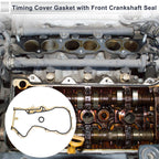 Timing Cover Gasket Set with Front Crankshaft Seal for VW Audi 1.4T 