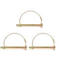 Set of 3 Spring Lock Pins 1/4" Dia x 2.25" for Universal Use