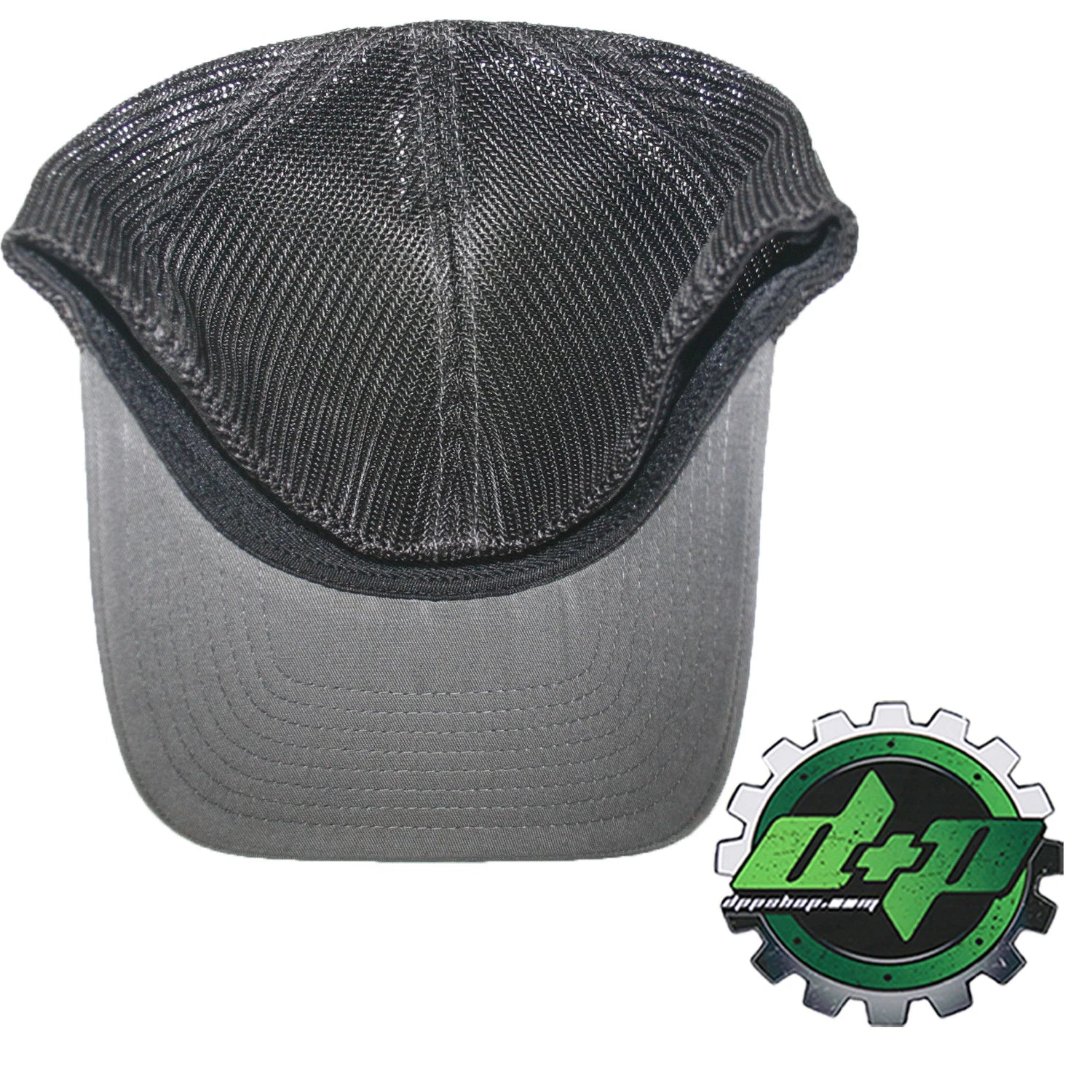 Powerstroke Trucker Hat for Ford (Charcoal Gray/Black, Flex Fit LG/XL)