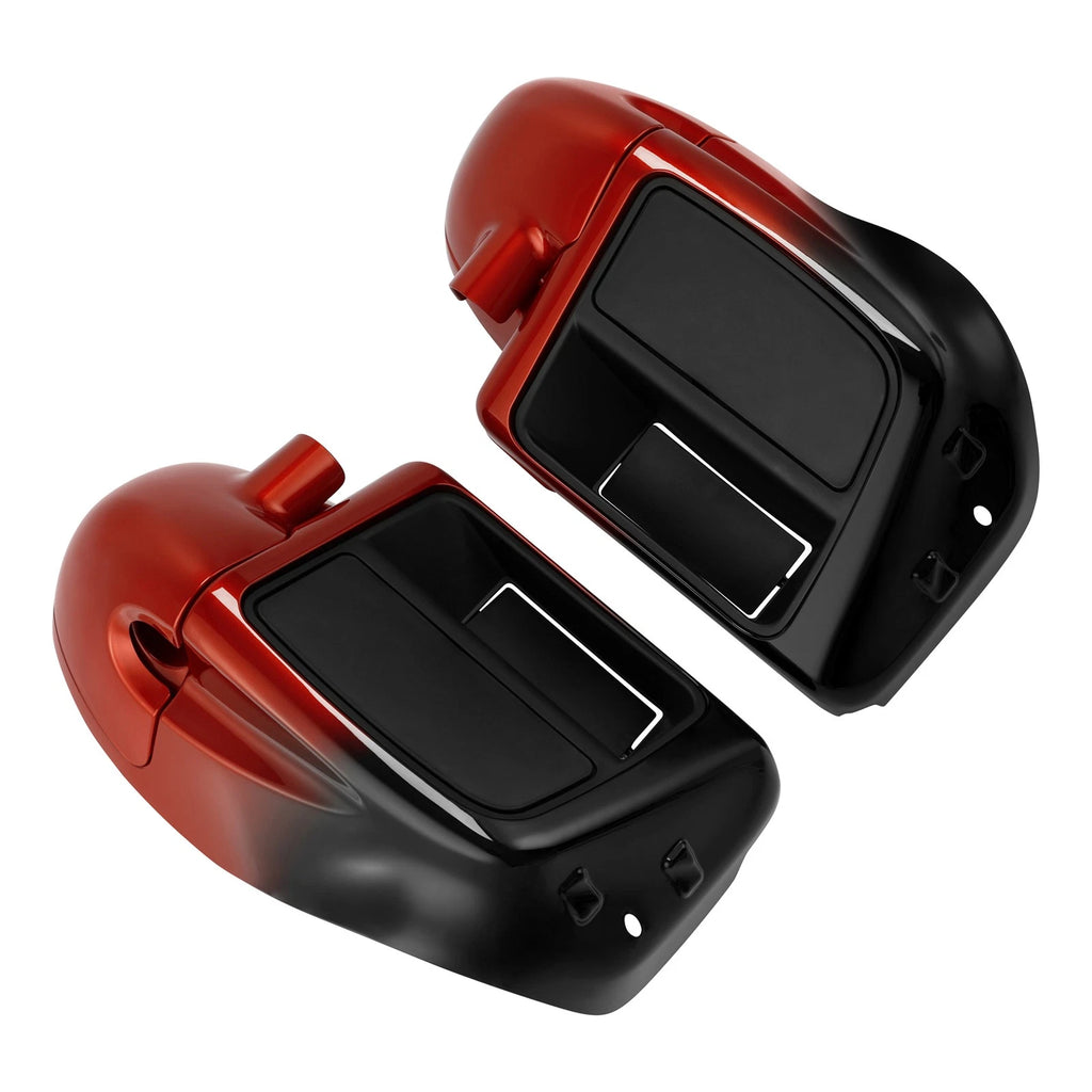 Lower Vented Fairings for Harley Touring (2014–2023) Sunset Orange, Sunset Black