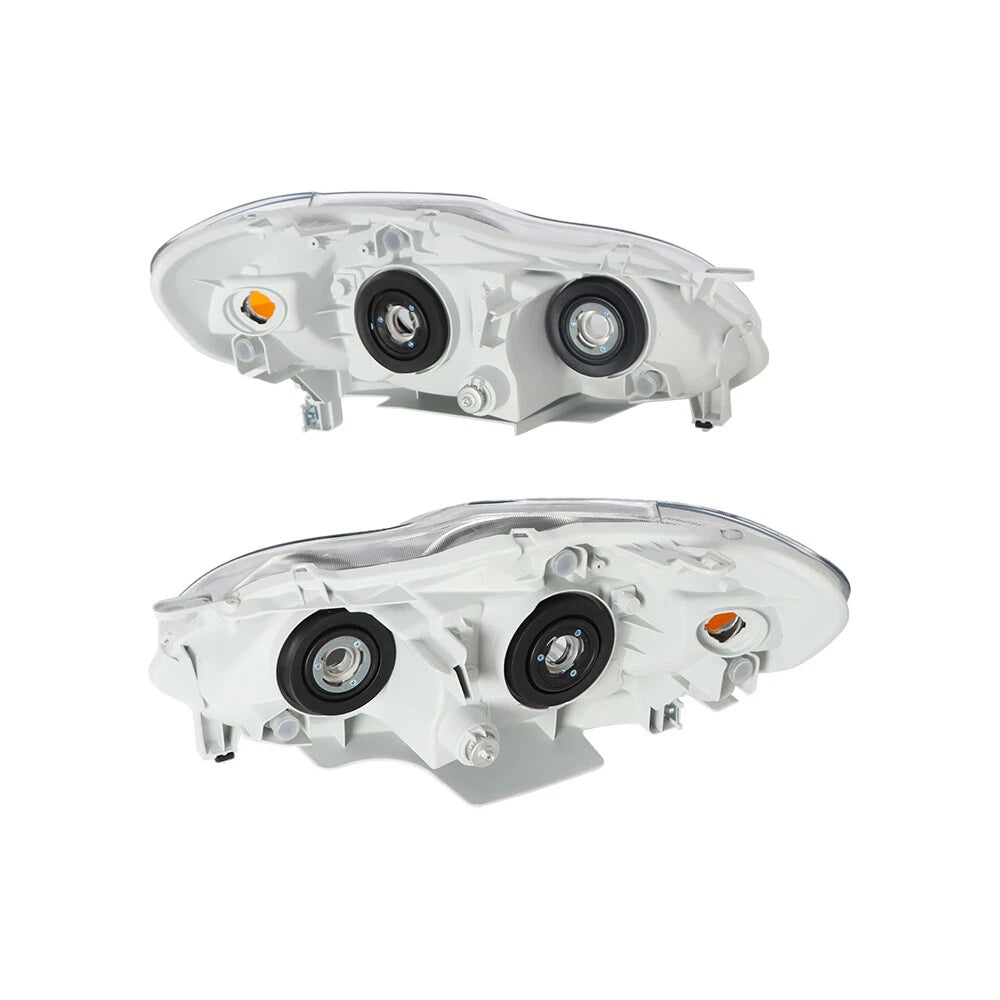 Set of 2 Halogen Headlight Assemblies for Toyota Corolla (2003–2008) Chrome