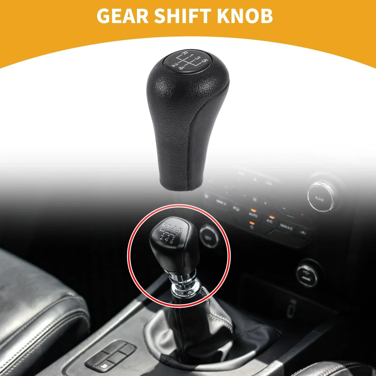 5 Speed Manual Gear Shifter Knob for BMW 3 Series E30 E36 E46 (1983 - 2005)