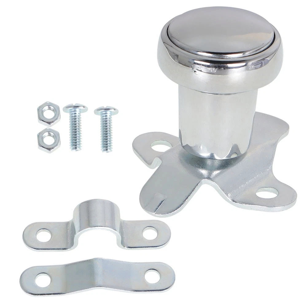 Chrome Steering Wheel Spinner for Universal Fit (Car/Truck)