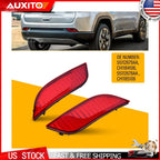 Set of 2 Rear Bumper Reflector Marker Lights for Jeep Compass (2017–2023)