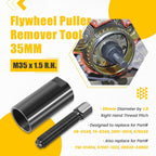 35mm Flywheel Puller Remover Tool M35x1.5 for Yamaha Rhino Wolverine (2004–2019)