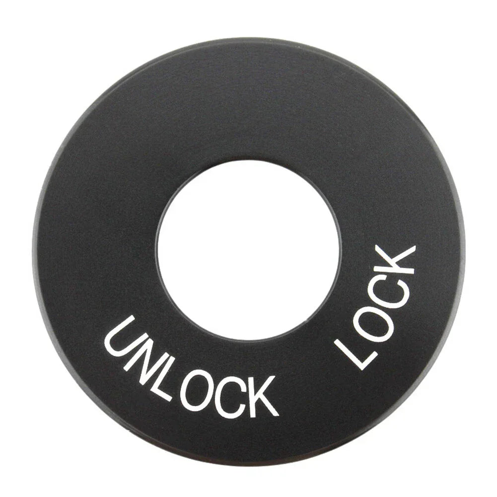 Black Ignition Fork Lock Trim Insert for Harley Road King FLHR (1994-2024)