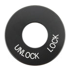 Black Ignition Fork Lock Trim Insert for Harley Road King FLHR (1994-2024)