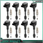 Ignition Coils & Spark Plugs for Nissan Armada Titan Infiniti QX56 (2004–2006)
