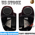 Cherry Lower Vented Fairing Speaker Box Pod for Harley Electra Glide (2014–2023)