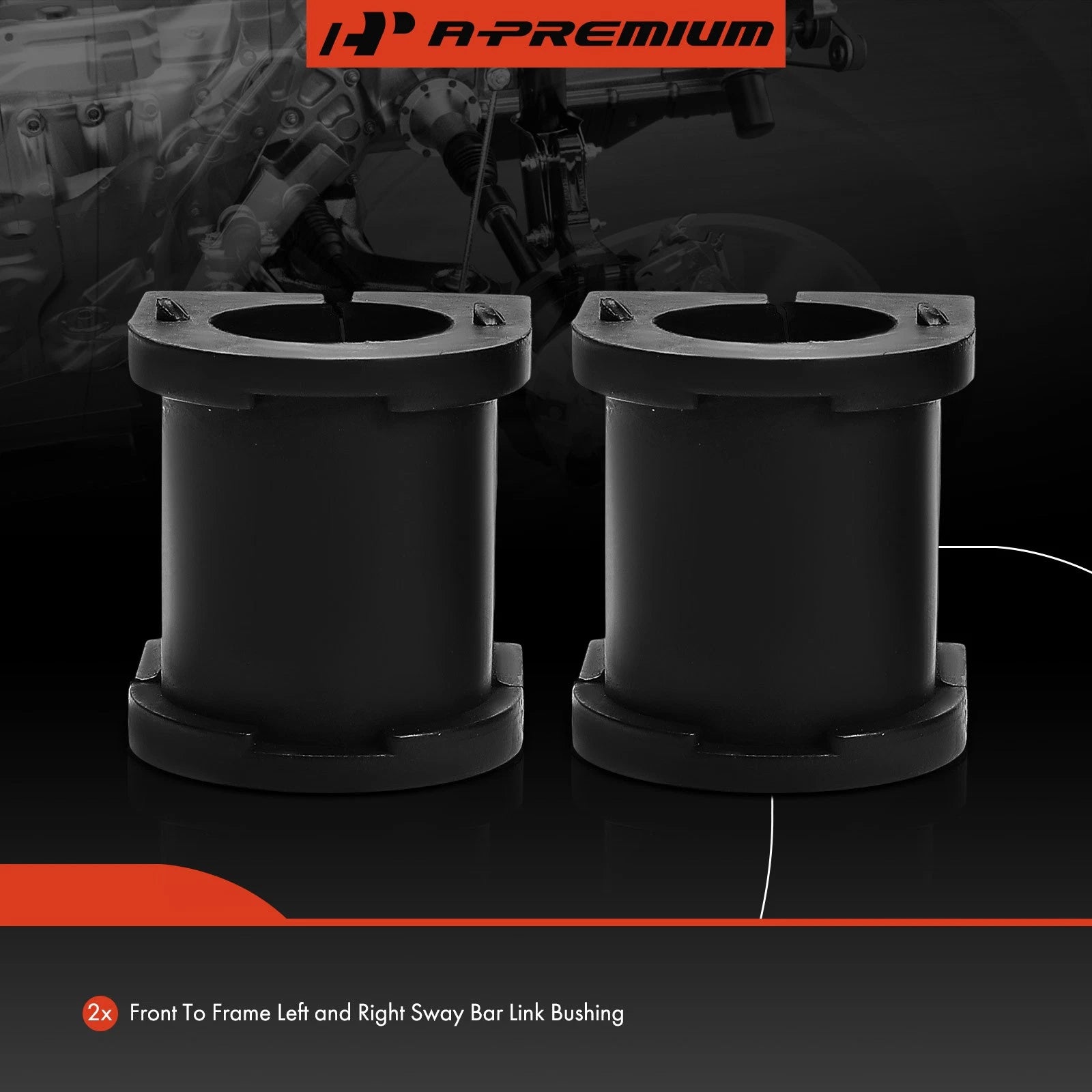 2X Front Sway Bar Bushings for Kia Rio (2001-2005)