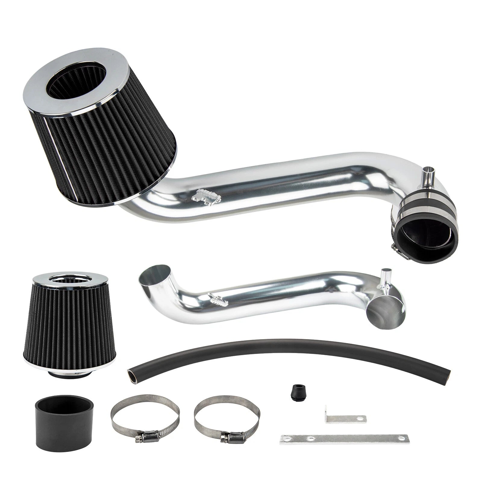 Black Cold Air Intake System with Red Filter for 2001–2005 Honda Civic DX/LX/EX/GX/VP