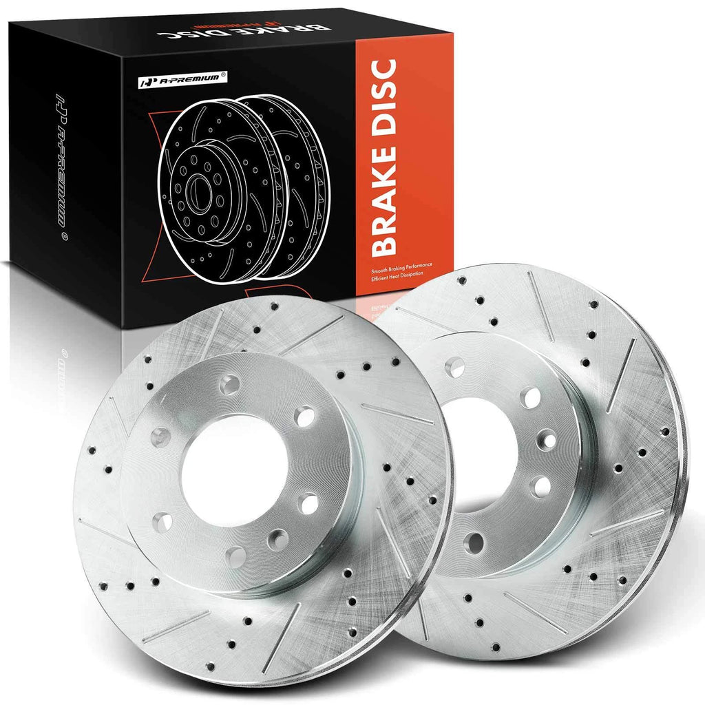 Front Drilled Brake Rotors for Mercedes-Benz Sprinter 2500 (2010–2021)