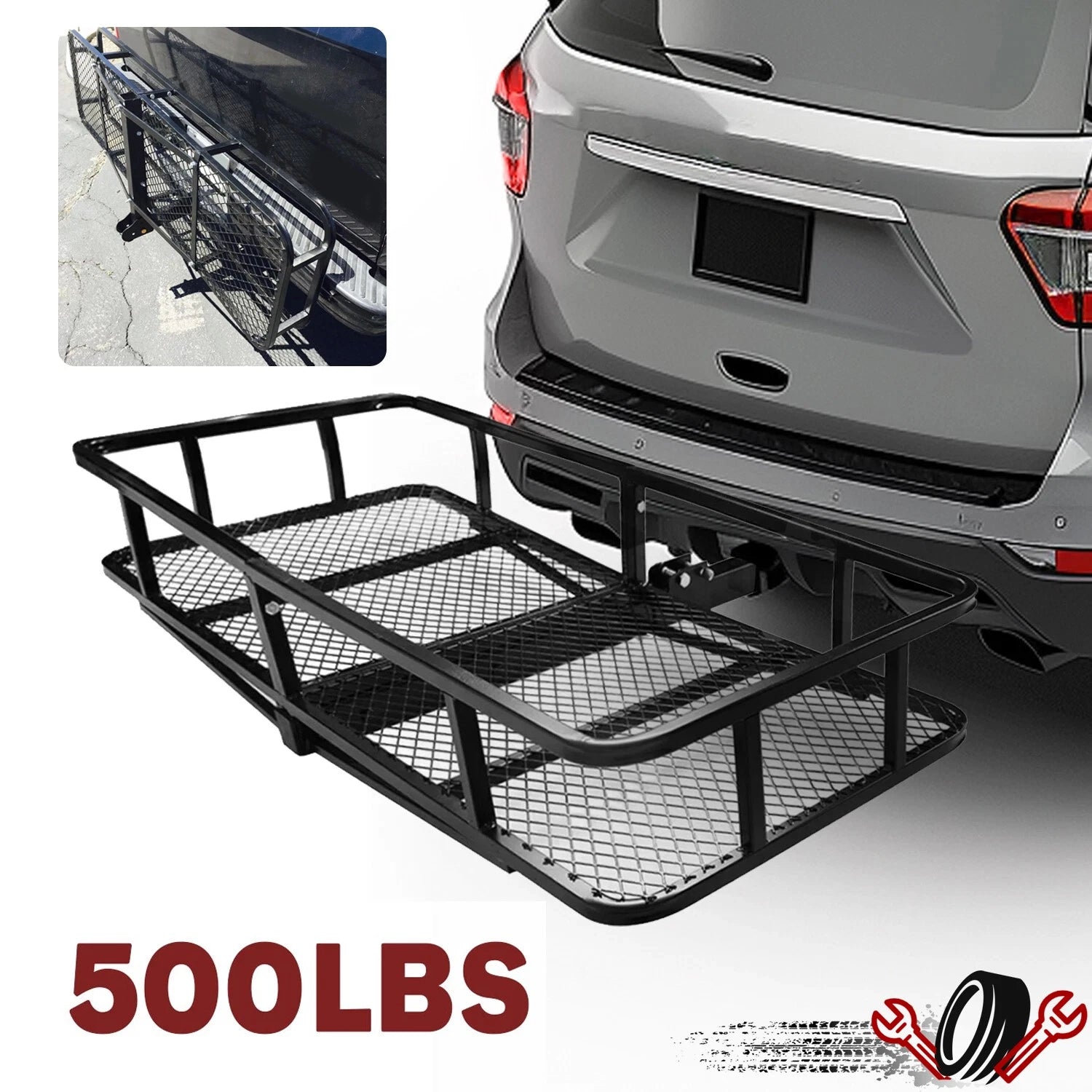 Cargo Carrier for Universal Fit (Foldable, 550 lb Capacity)